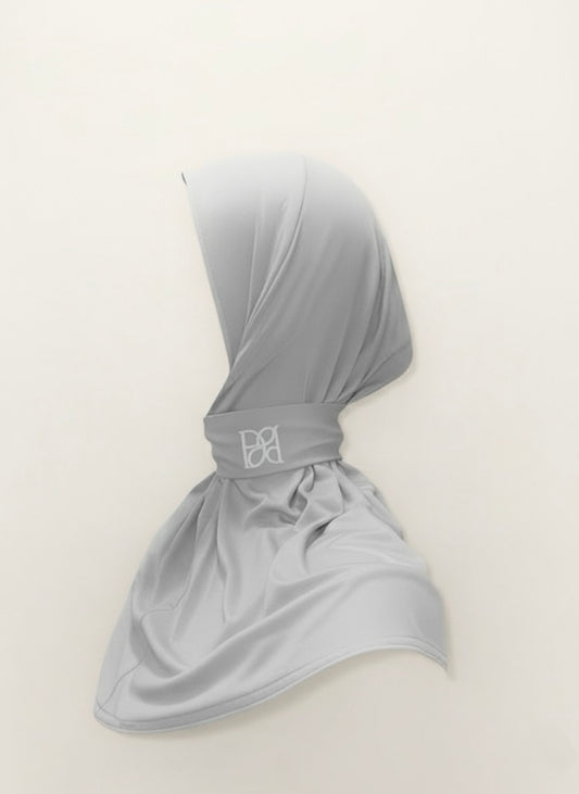 Instant hijab cloud grey