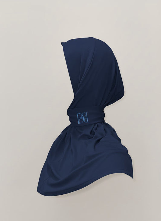 Instant hijab navy