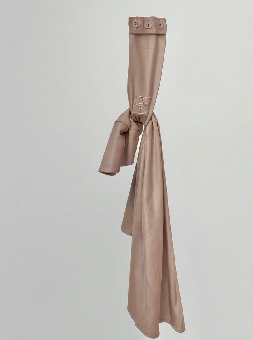 Instant hijab biscuit nude
