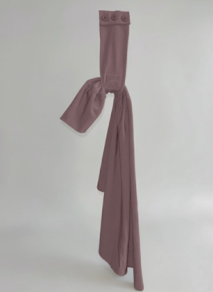 Instant hijab ash brown