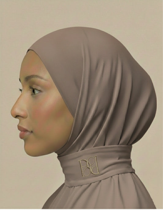 Instant hijab ash grey