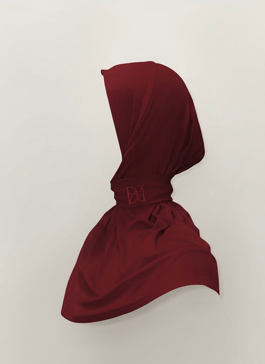 Instant hijab cherry
