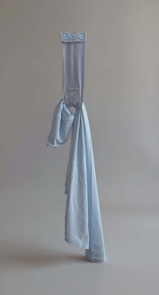 Instant hijab blue mix