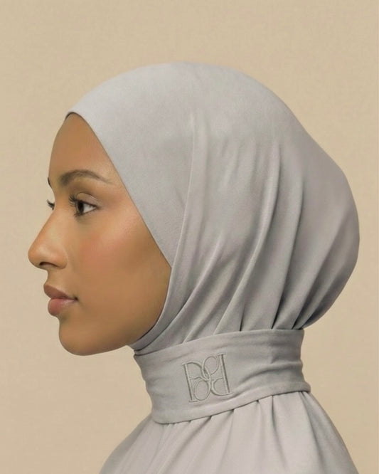 Instant hijab cloud grey